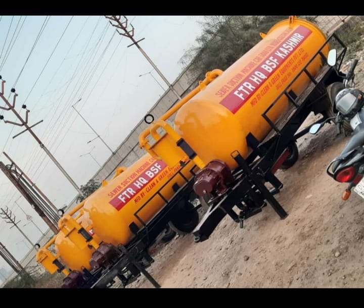 Trailer Chassis Mounted Septic Tank Cleaning Machine
