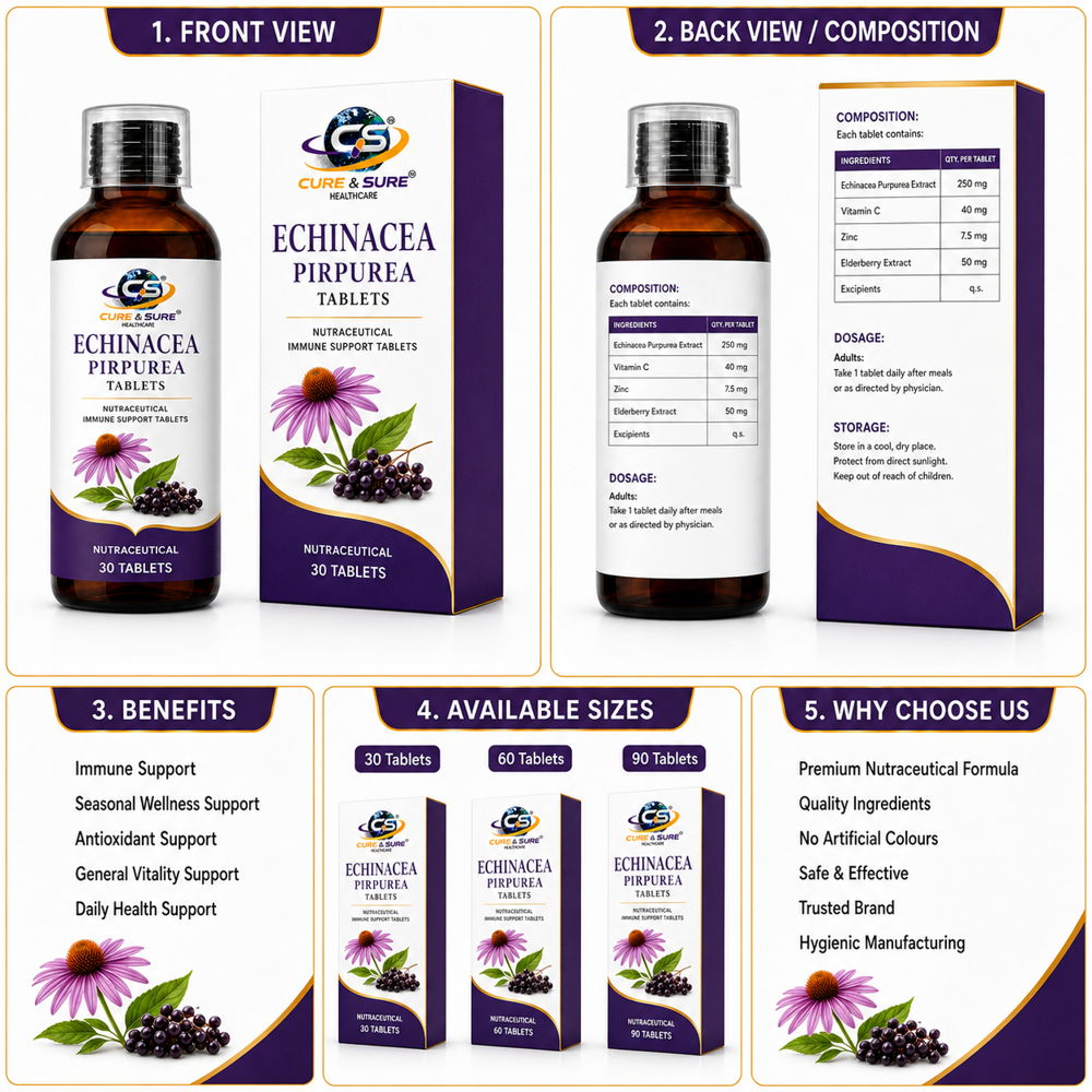 Nutraceuticals Echinacea Pirpurea Capsule Third Party Manufacturing