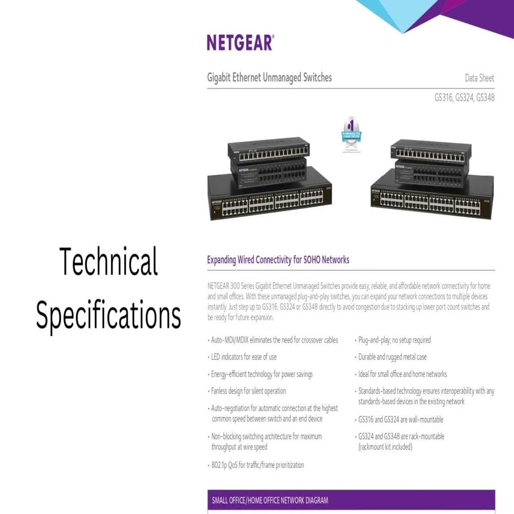 Netgear 48 port giga switch POE