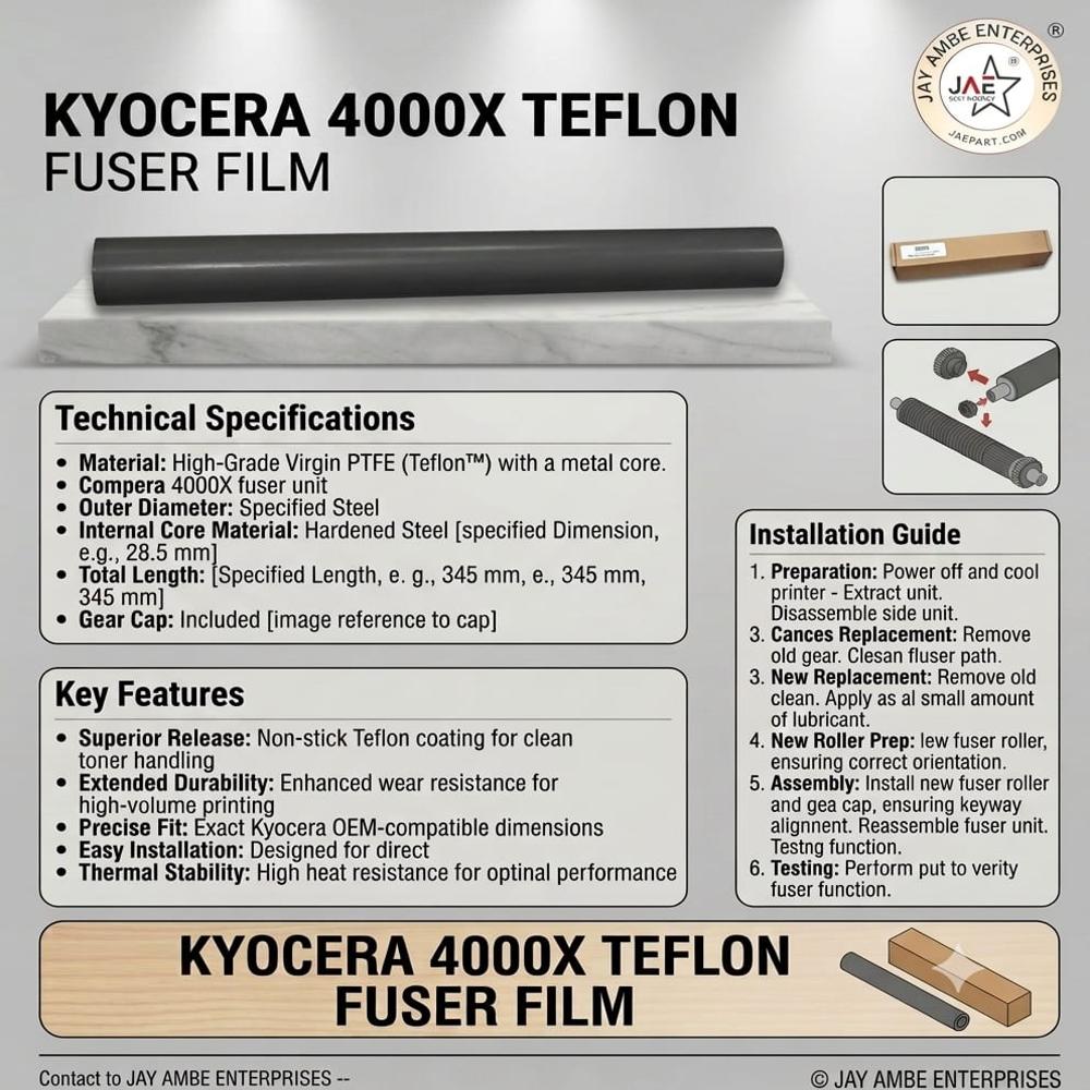 KYOCERA 4000X TEFLON FUSER FILM