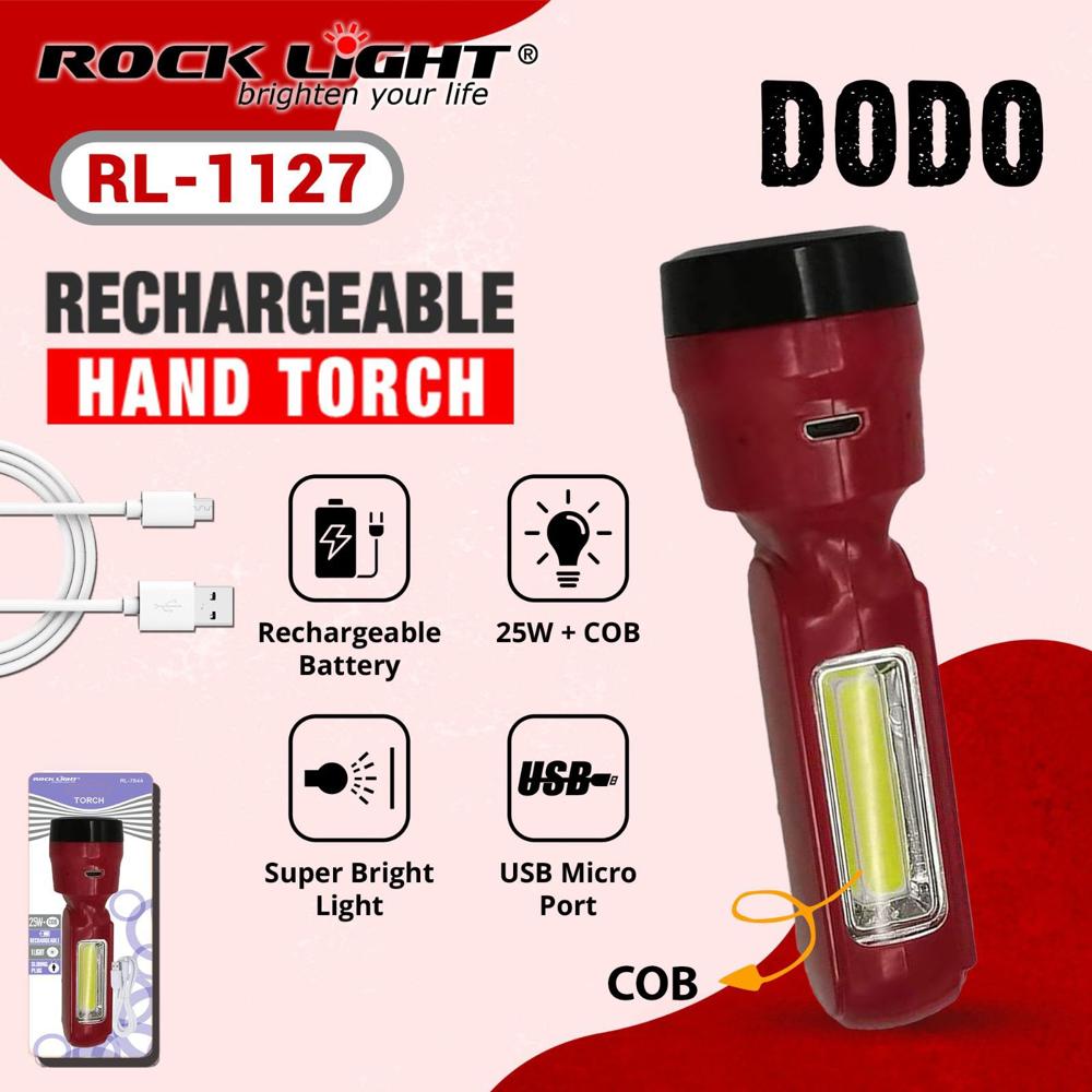 ROCK LIGHT RECHARGEABLE HAND TORCH RL-1127