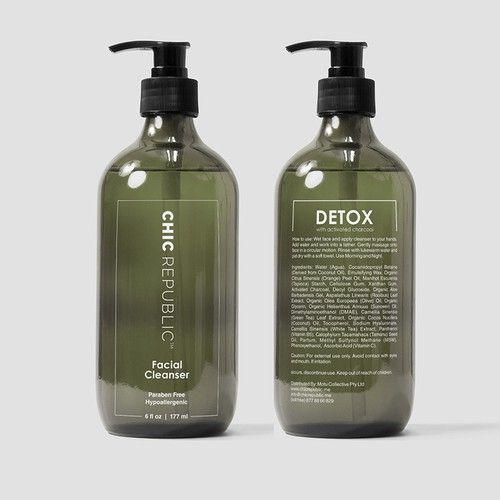 Face Wash Labels - Color: Multicolor
