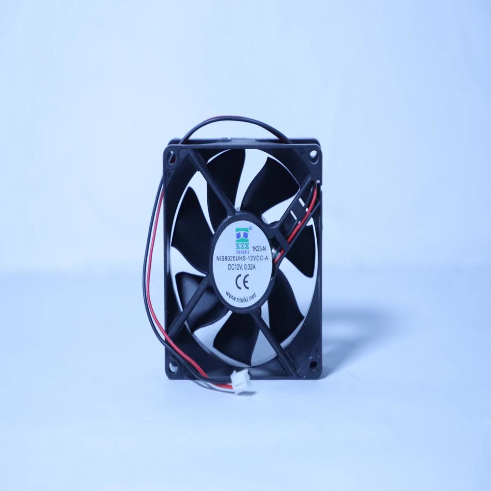 NISIKI NIS8025UHS-12VDC 12V DC 0.32A 8025mm Ball Bearing Industrial Axial Cooling Fan
