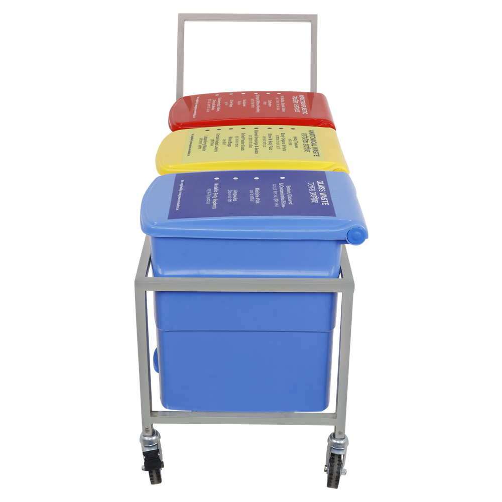Bio Medical Waste bin Trolley Heavy Duty 32L