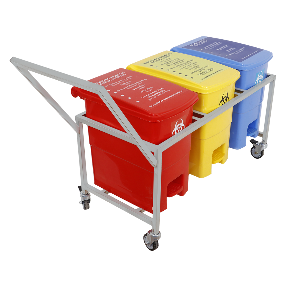 Bio Medical Waste bin Trolley Heavy Duty 32L