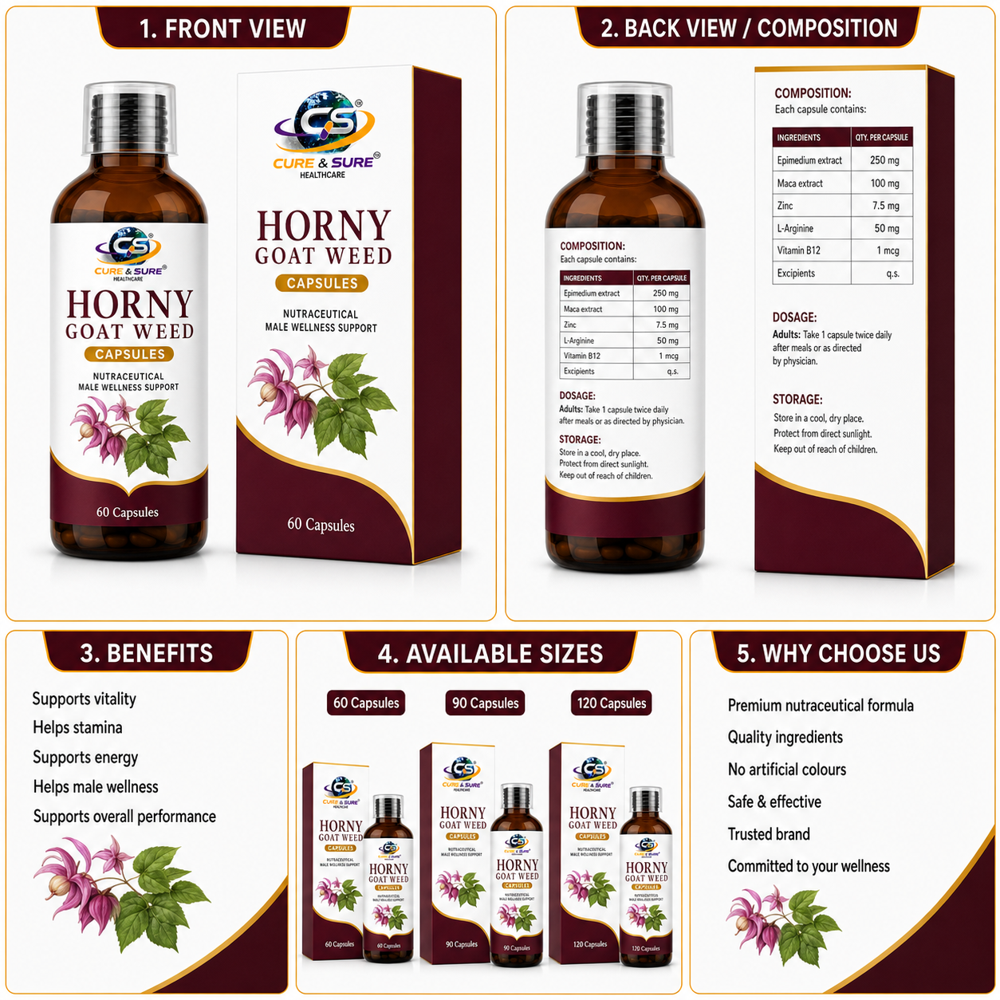 Nutraceutical Horny Goat Weed Tablets Third Party Manufacturing