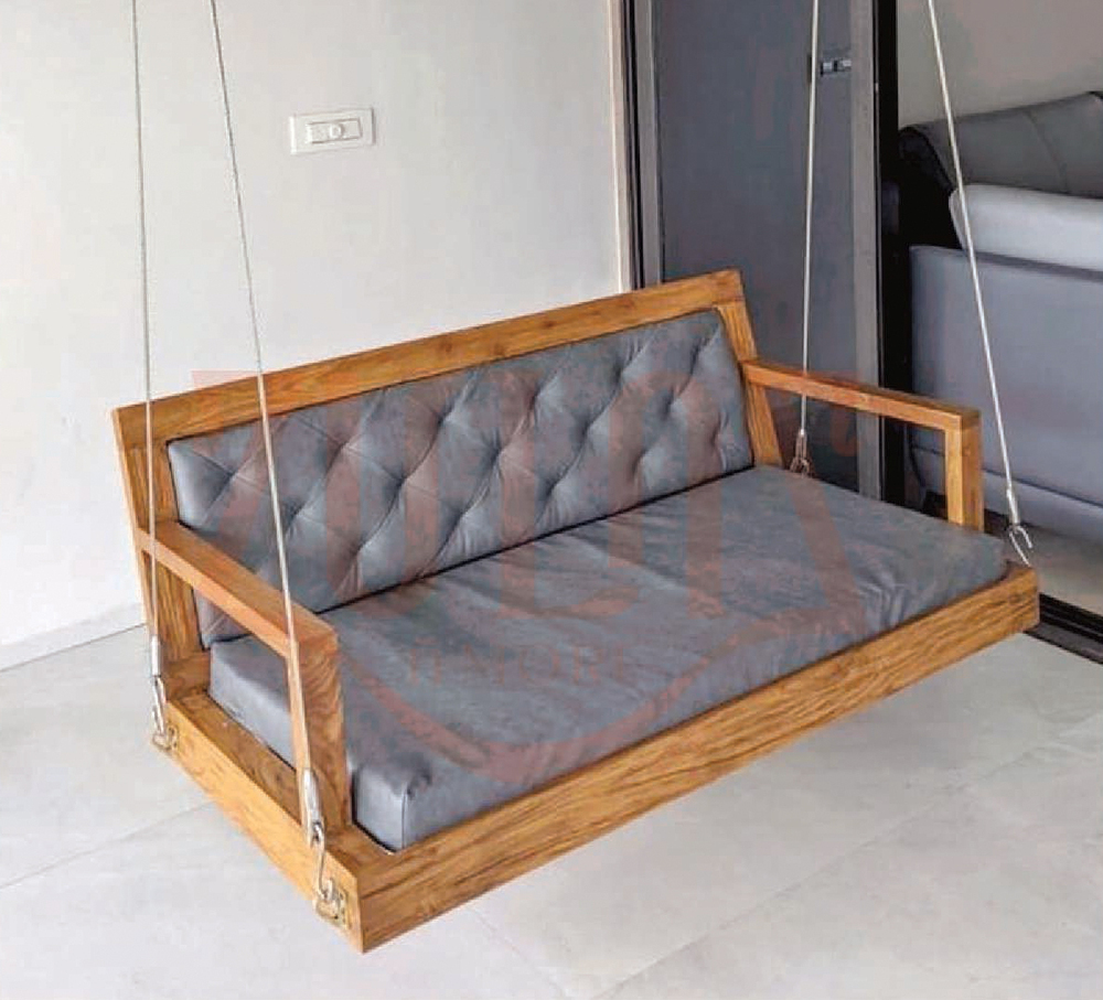ZM01 Wooden Swing With SS Chain Rope