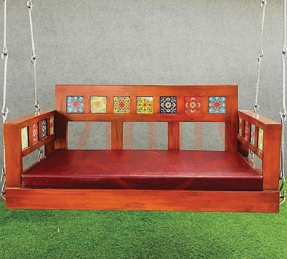 ZM07 Wooden Swing With SS Chain