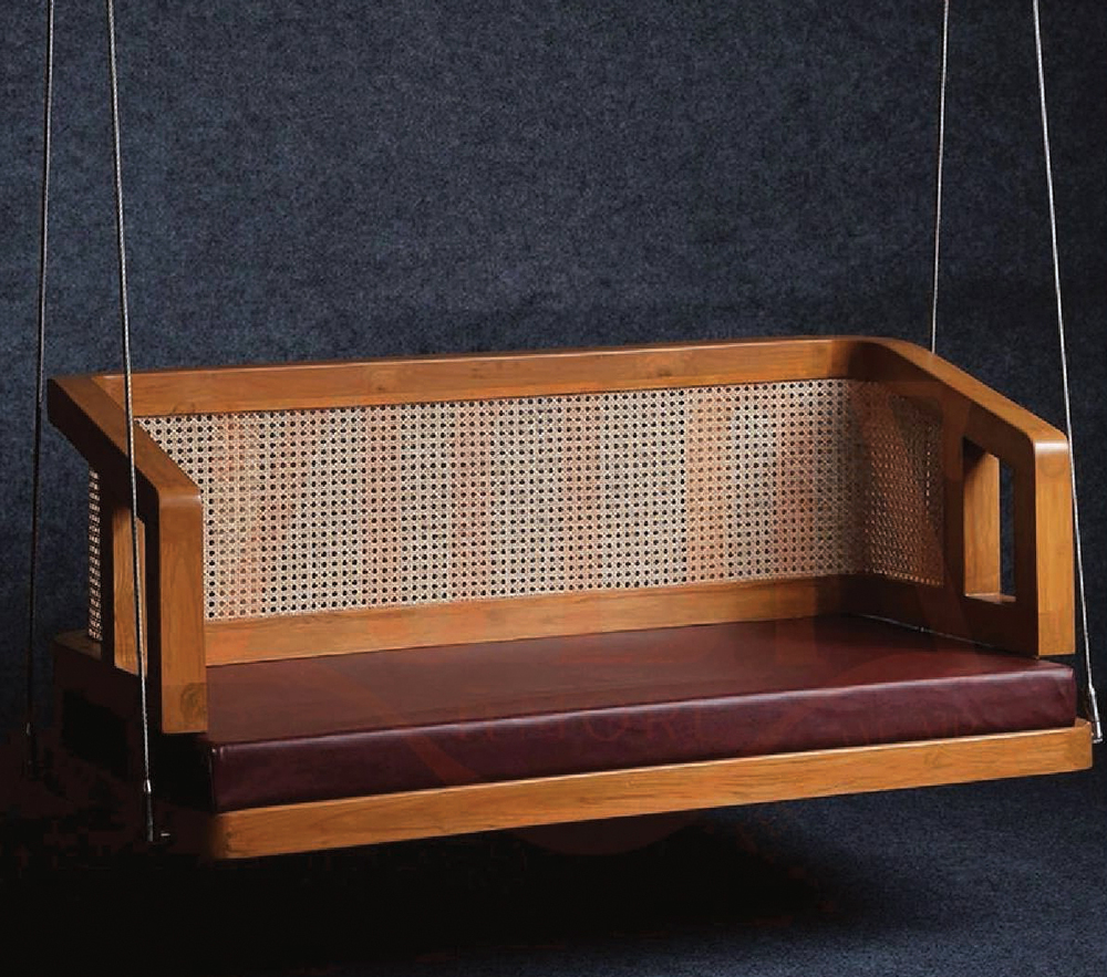 ZM17 Wooden Cane Swing With SS Rope