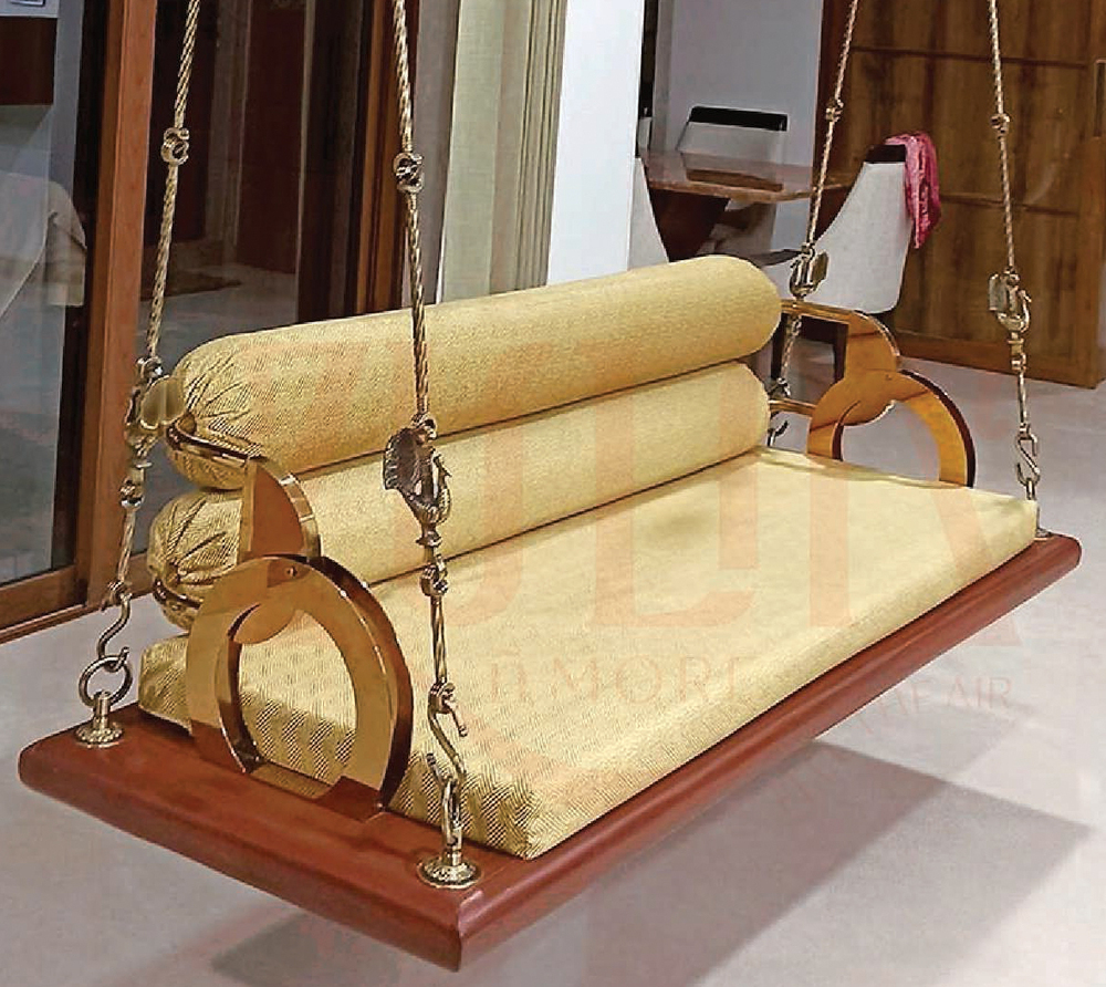 ZM21 Wooden Half Moon Reversible Swing