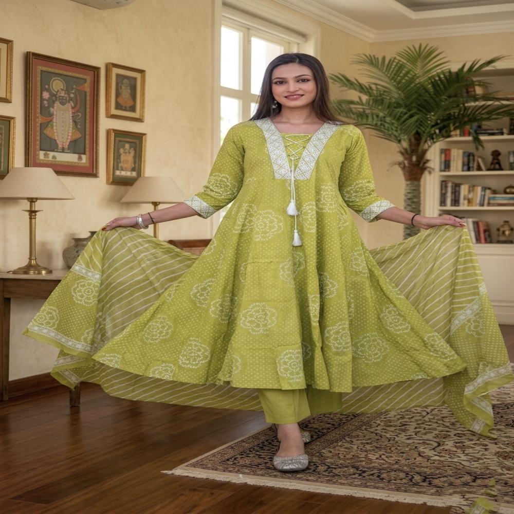 Pure Cambric Cotton Suits Set