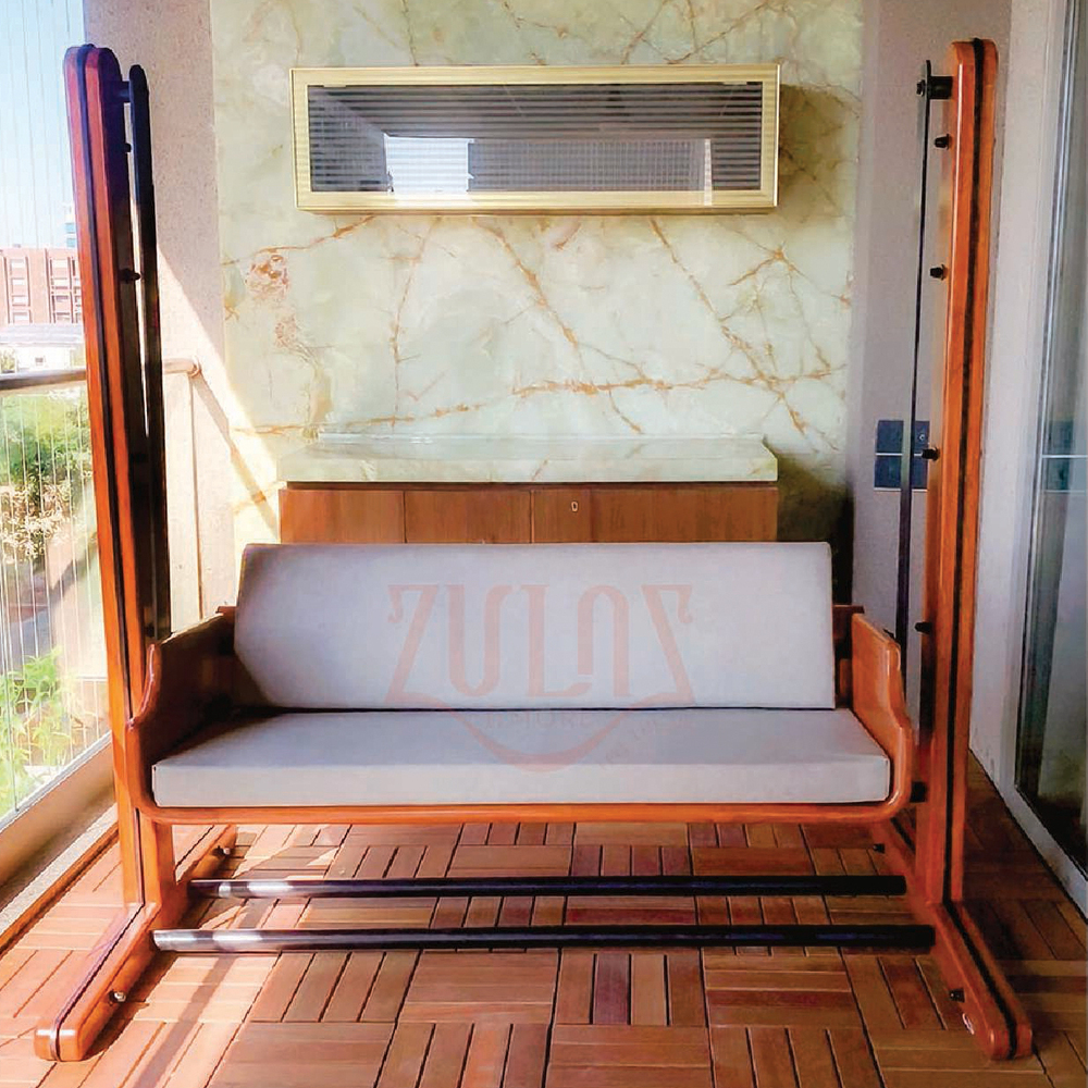 Indoor Wooden Designer Swing With Stand