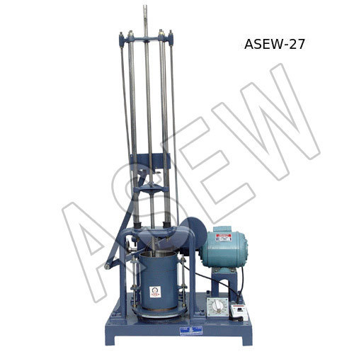 Universal Automatic Compactor - Stainless Steel, 230V Motorized Design for 100 & 150 mm Moulds, Blue Color, Includes CBR Mould and Automatic Blow Counter