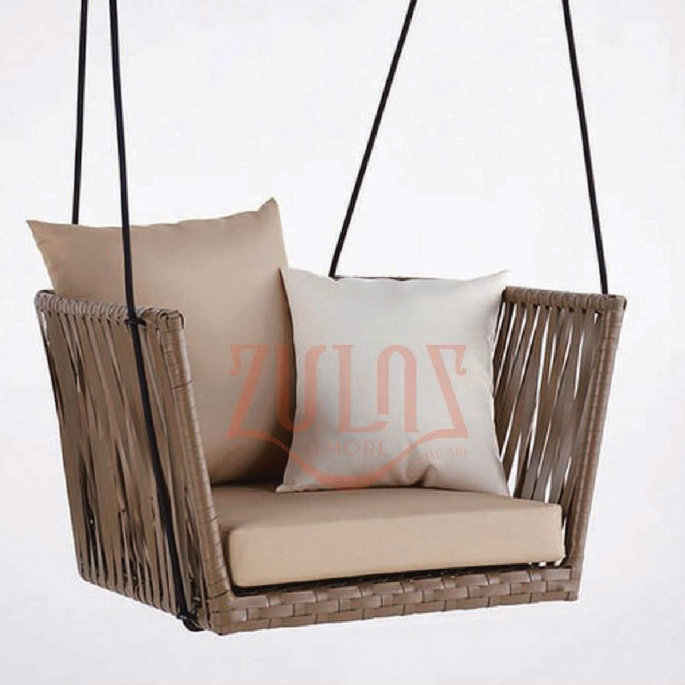 Outdoor Fabric Single Seater Swing With SS Rope