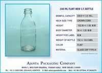 200 ML MILK / JUICE GLASS BOTTLE