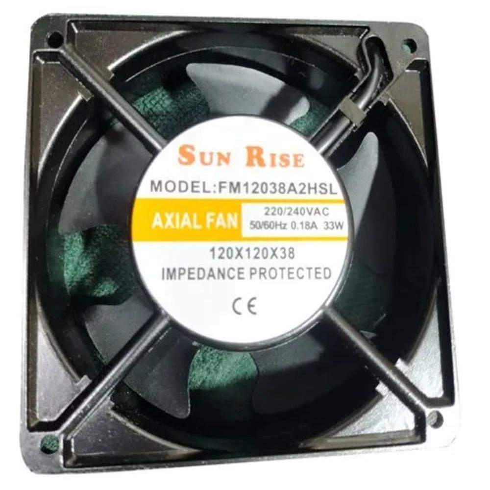 SUN RISE FM12038A2HSL 220/240V AC 0.18A 33W 12038mm Ball Bearing Industrial Axial Cooling Fan