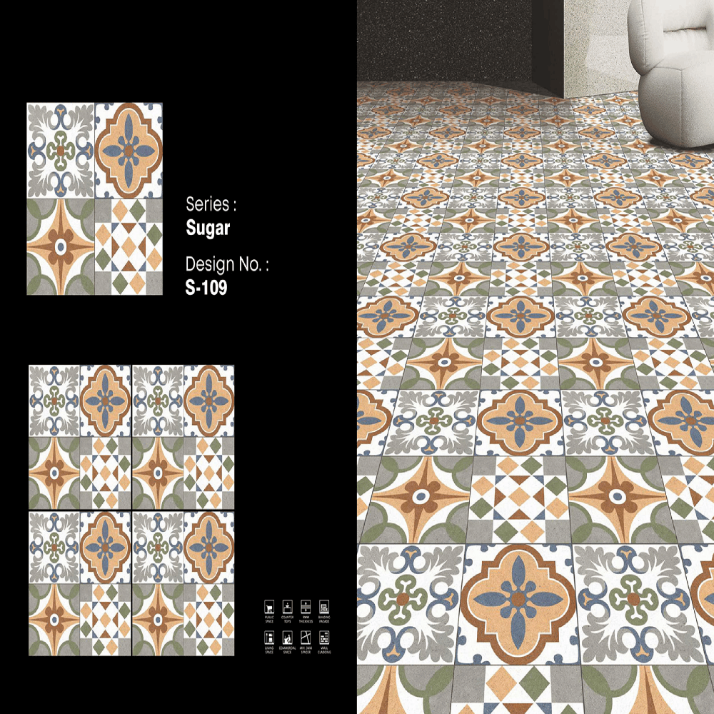 Decorative porcelain Tiles