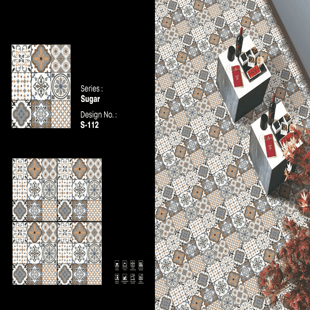 Decorative porcelain Tiles