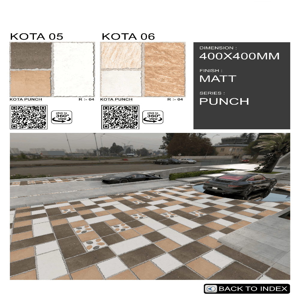 Rustic Parking Tiles