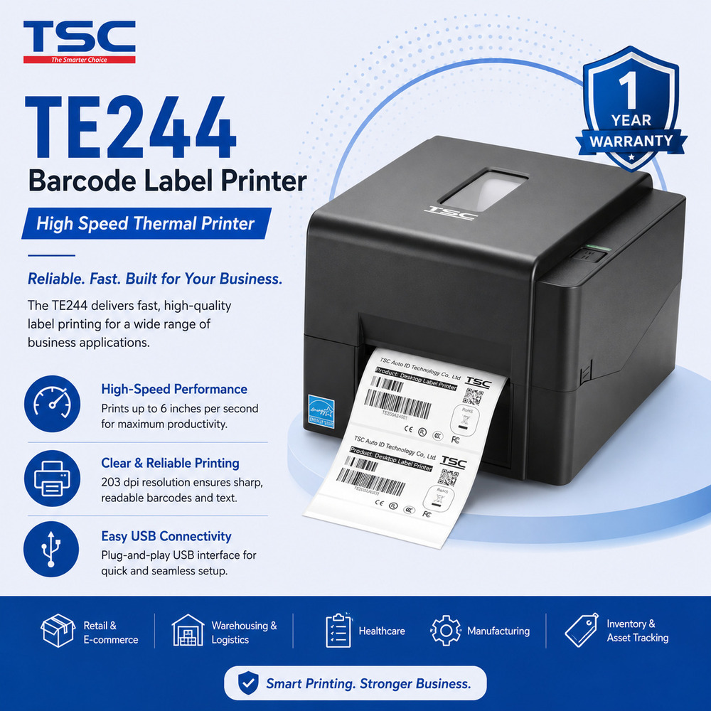 TE244 Barcode Label Printer