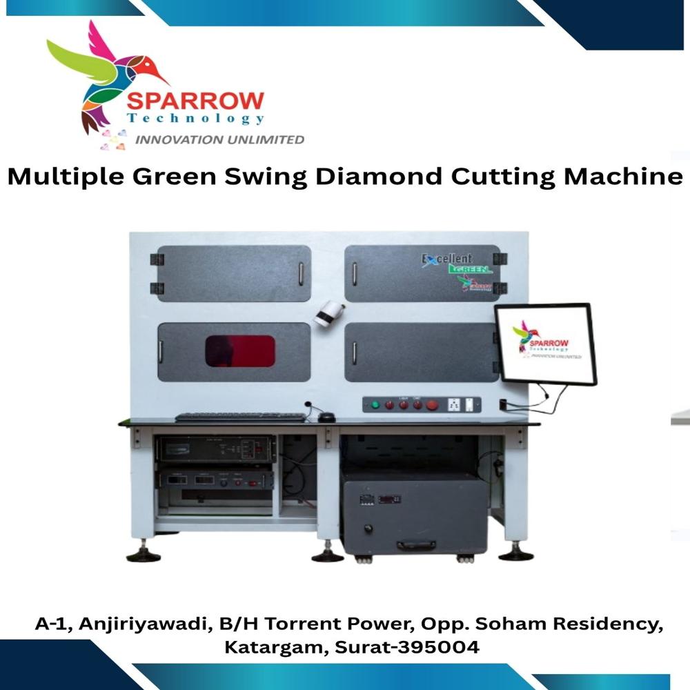 Multiple Green Swing Laser Diamond Cutting Machine