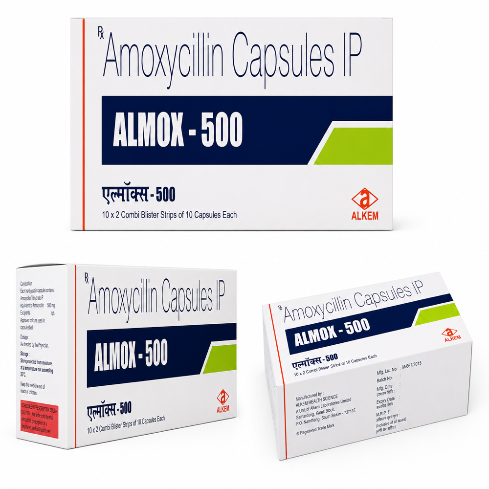Amoxycillin Capsules IP Almox 500
