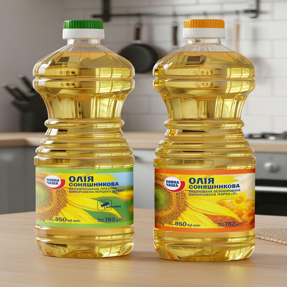 Edible Oil Bottle Sticker Labels
