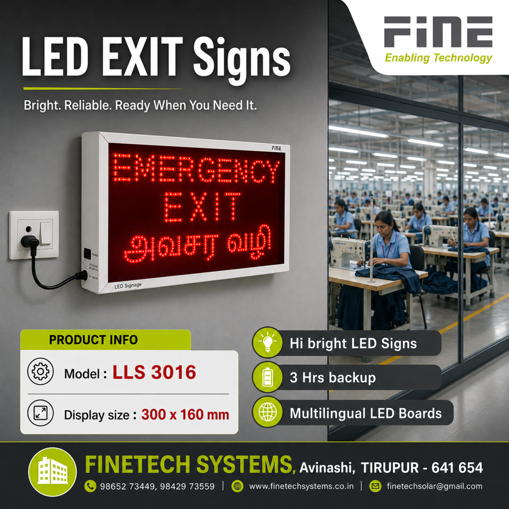 Emergency Exit ( English and Tamil )
