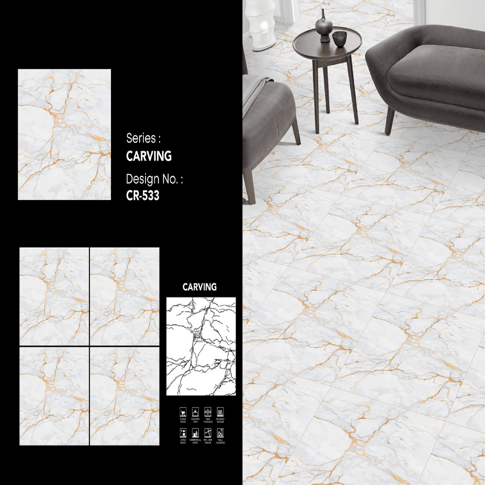 Carving Porcelain Tiles