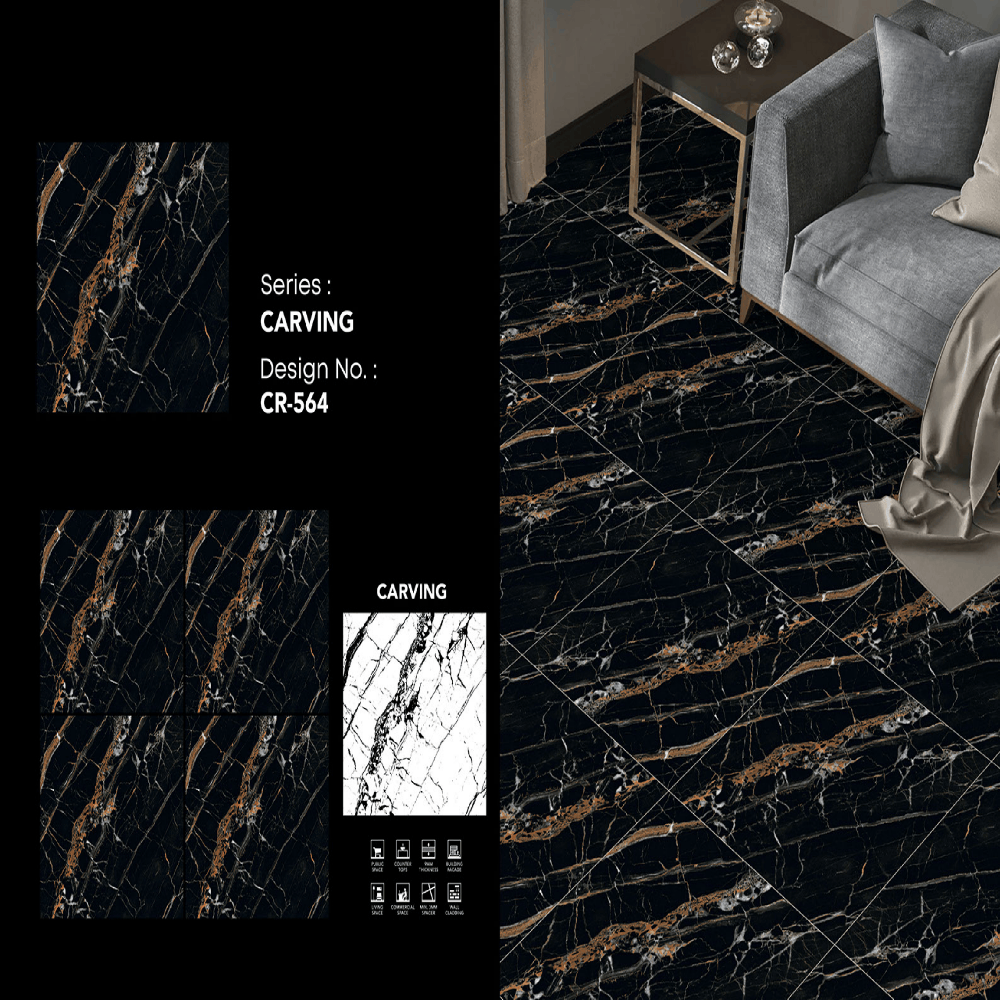 Carving Porcelain Tiles