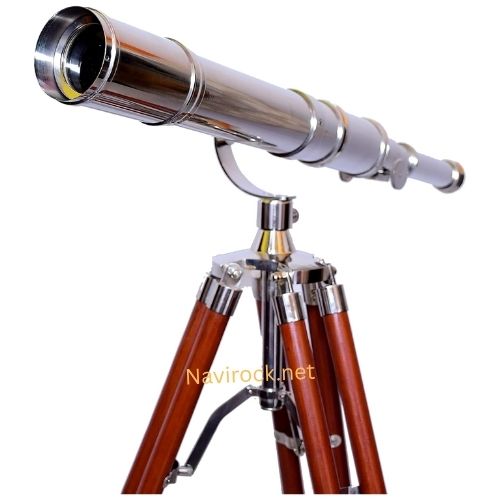 Nautical Marine Navy Telescope Solid Brass Chrome Finish Telescope