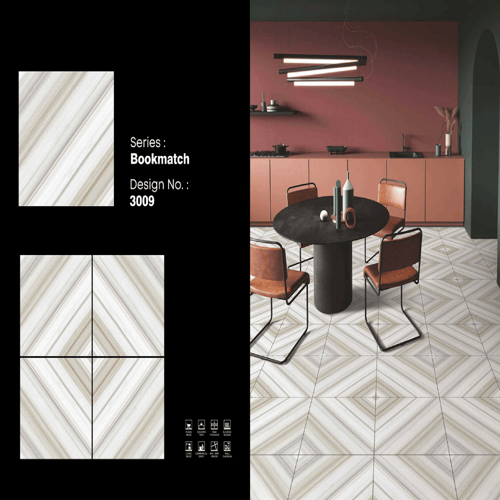 Bookmatch Porcelain Tiles
