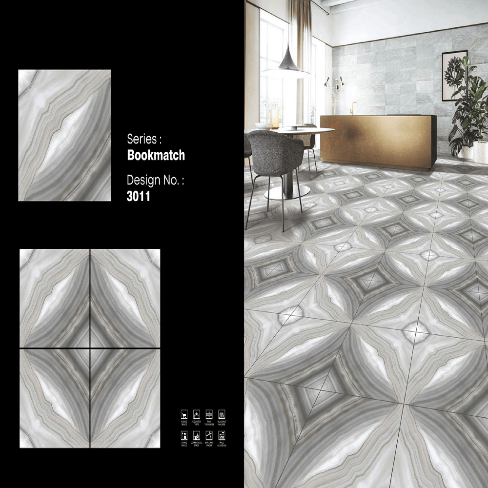 Bookmatch Porcelain Tiles