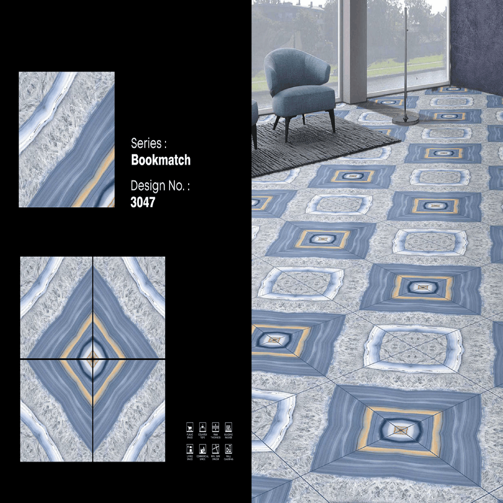 Bookmatch Porcelain Tiles