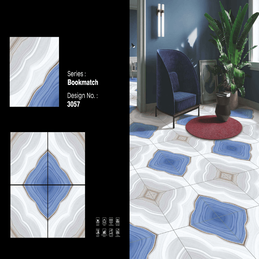 Bookmatch Porcelain Tiles