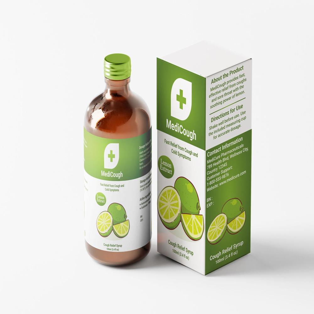 Syrup Bottle Labels - Color: Multicolor