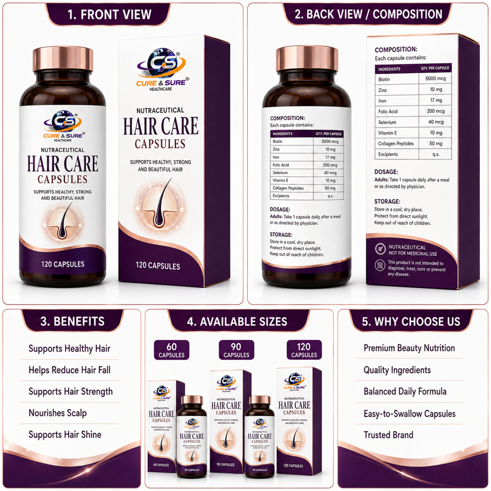 Nutraceutical Hair Care Capsules Third Party Manufacturing