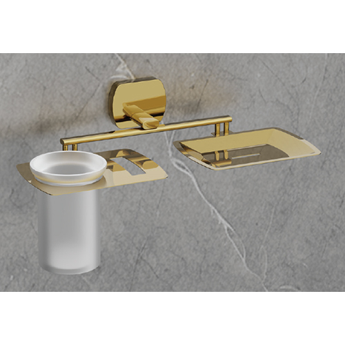 PVD-GR706 Soap Dish And Brush Holder