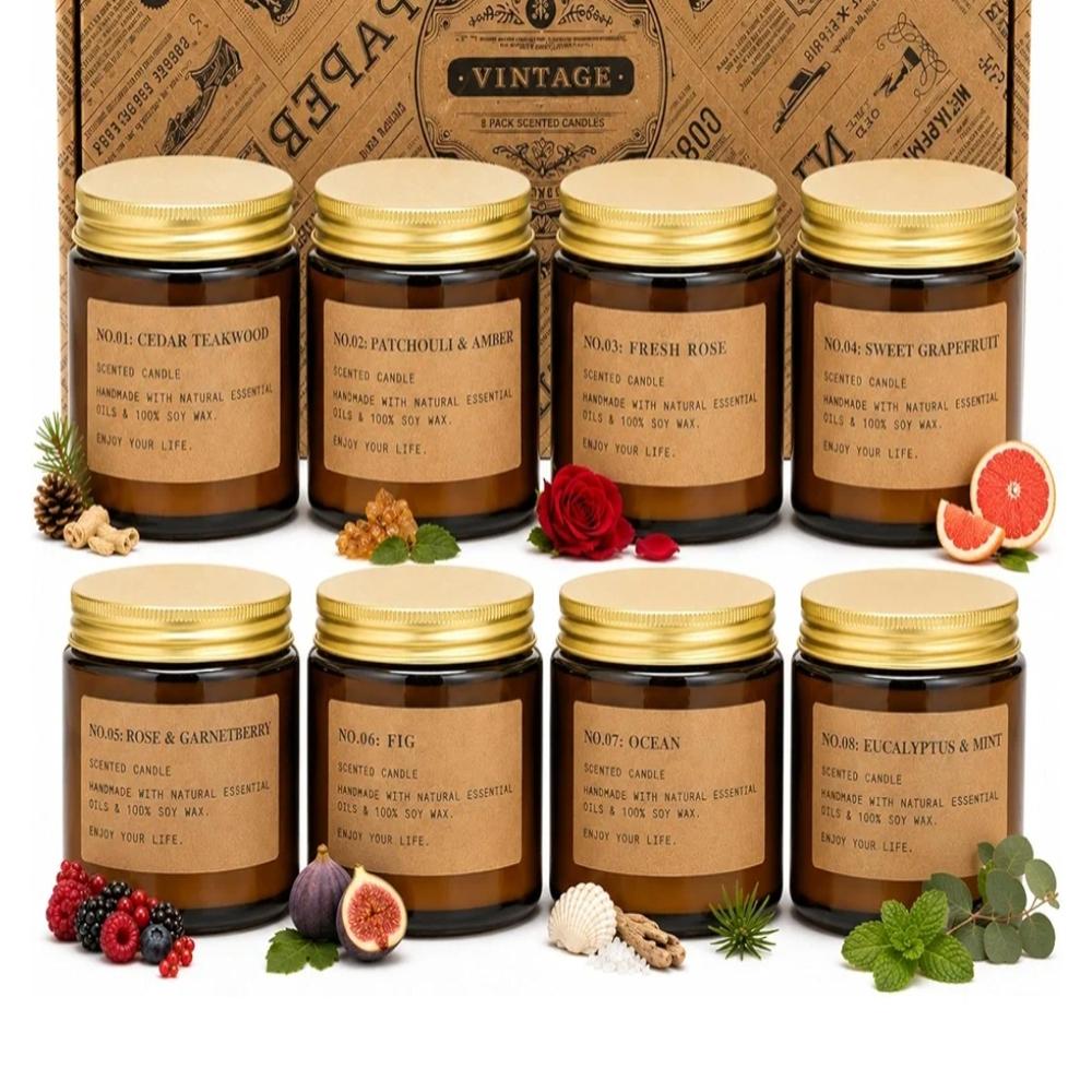 Scented Candles - Burning Time: Up To 40 Hours Hours