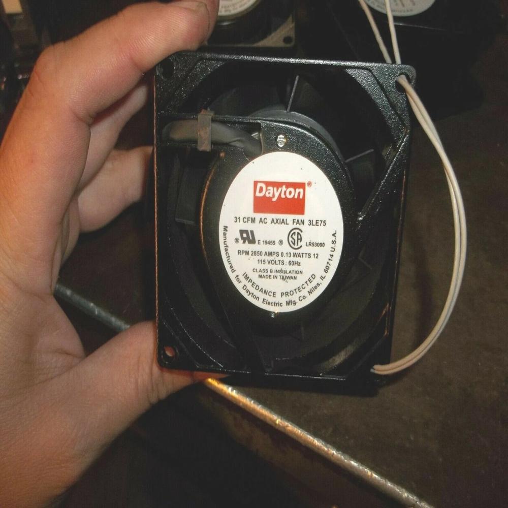 DAYTON LR53000 115V AC 0.13A 12W 8038mm Ball Bearing Industrial METAL Axial Cooling Fan
