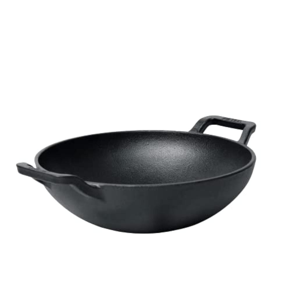 26 cmMeyer Pre Seasoned Cast Iron Kadai Without Lid
