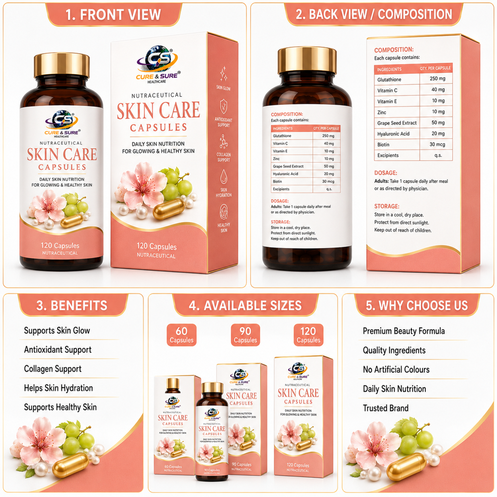 Nutraceutical Skin Care Capsules Third Party Manufacturing