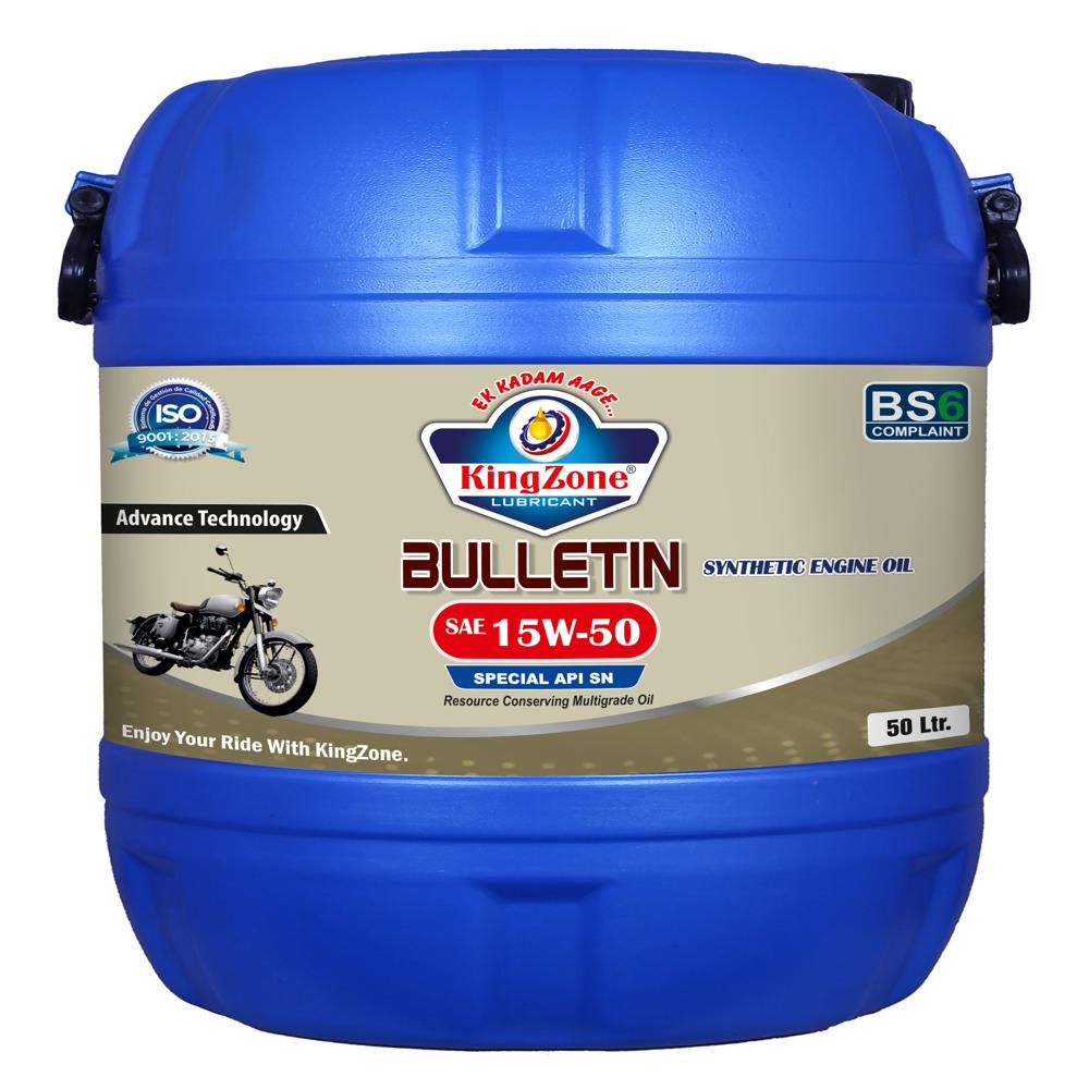 Bulletin 4T- Sae 15W50 Api Sn - 1Ltr Engine Oil - Application: Automobile Industries