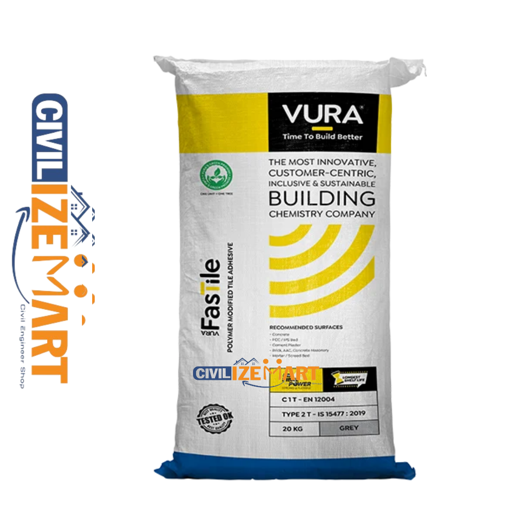 Vura FastTile Grey Tile Adhesive