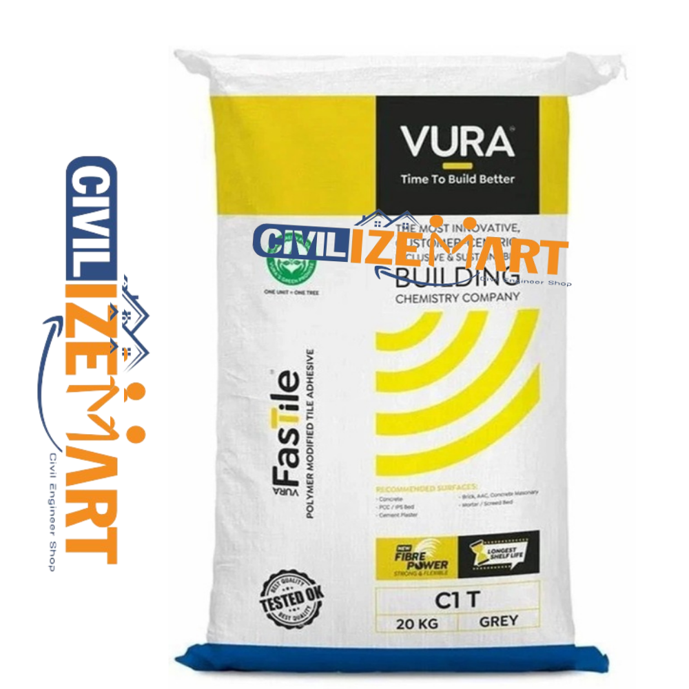 Vura FastTile Grey Tile Adhesive