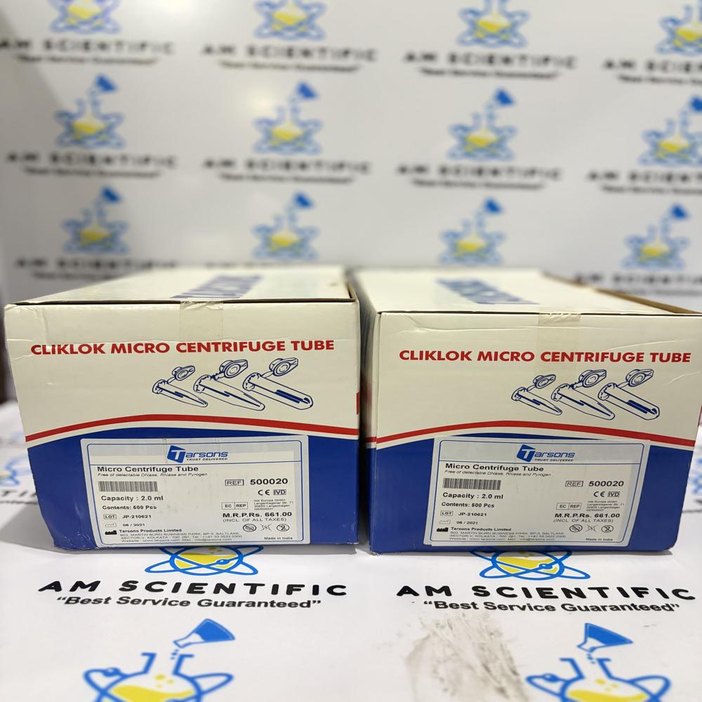 Micro Centrifuge Tube 500020 Tarsons - Application: Sample Storage