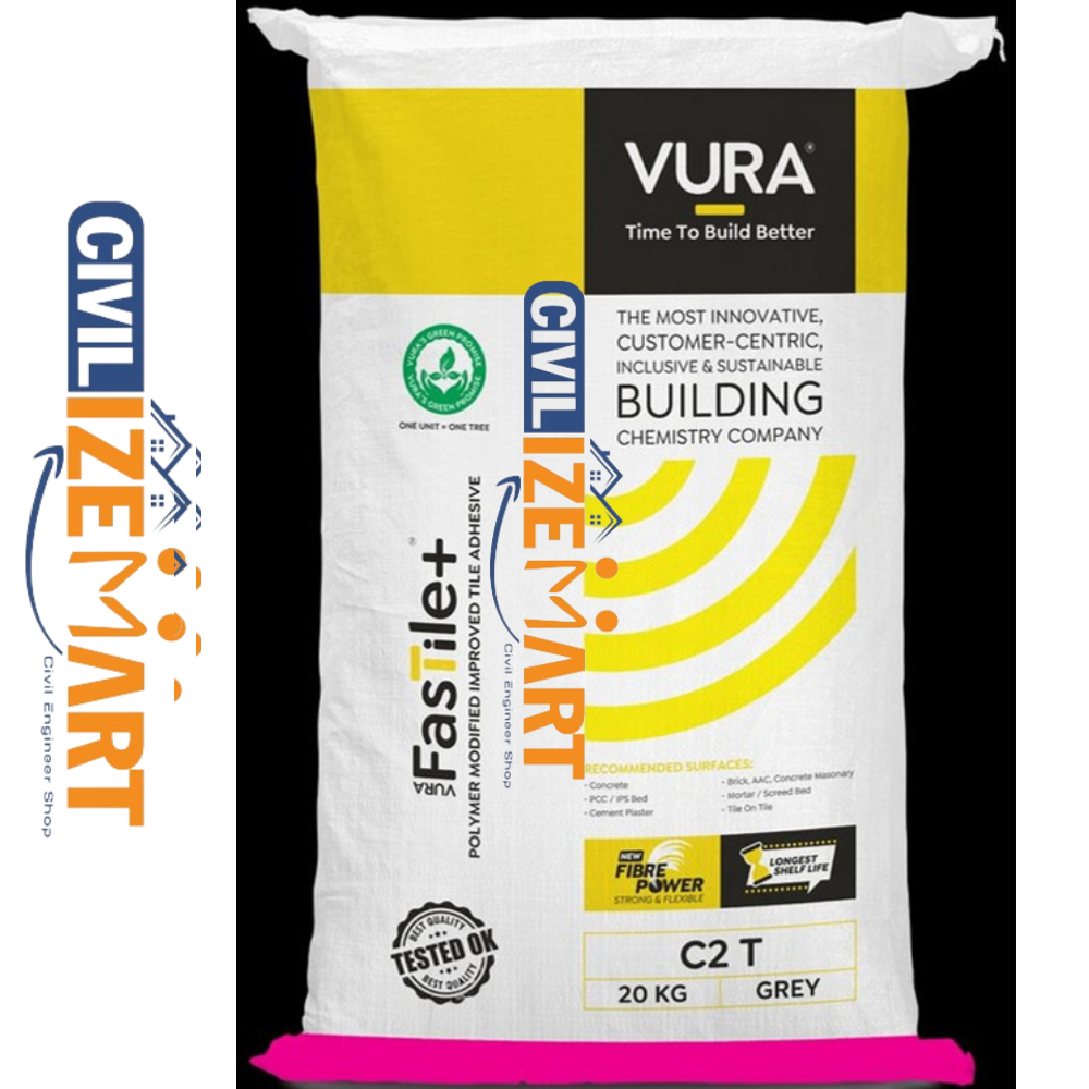 Vura FastTile Plus Grey Tile Adhesive
