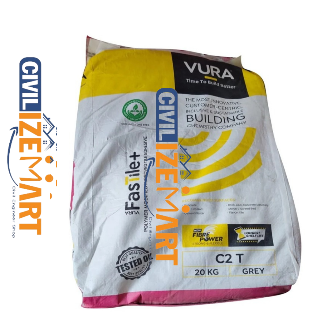 Vura FastTile Plus Grey Tile Adhesive