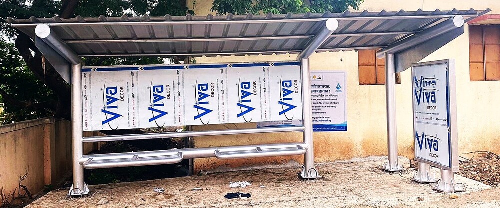 Mild Steel Bus Shelter