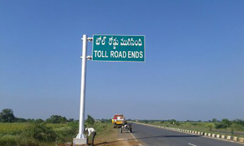 Overhead Cantilever Sign Board